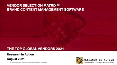 Research in Action: Vendor Selection Matrix Brand Content Management, 2021