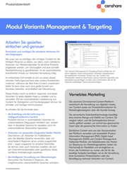 censhare Modules for Omnichannel Content Management 