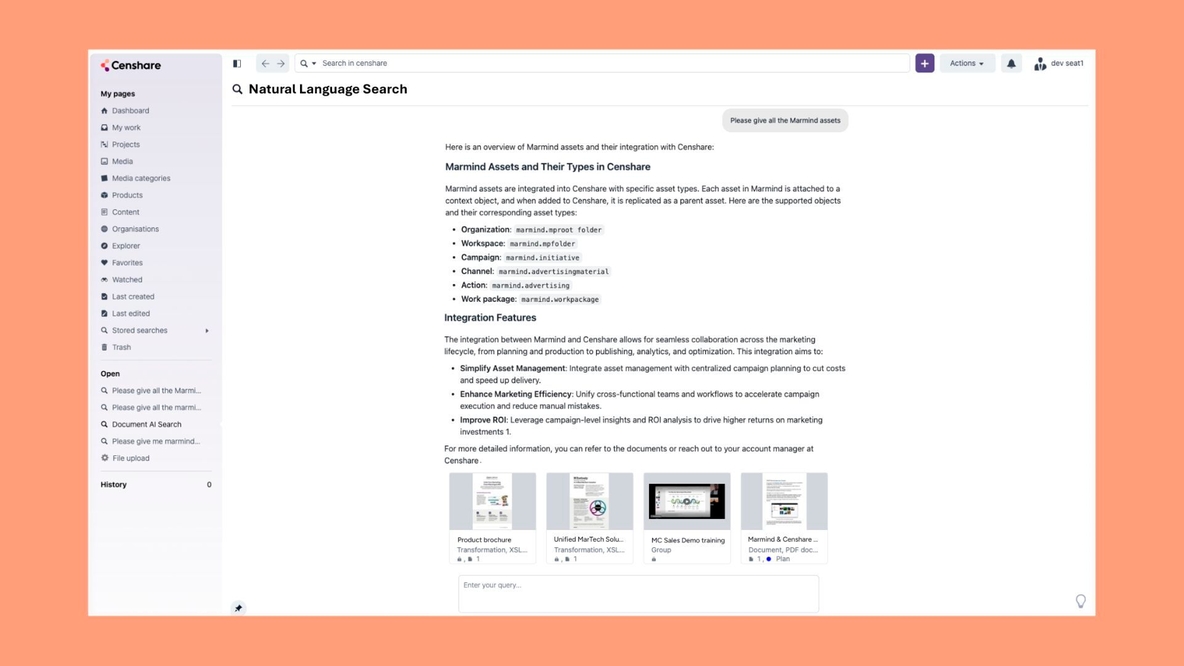 Natural Language Search