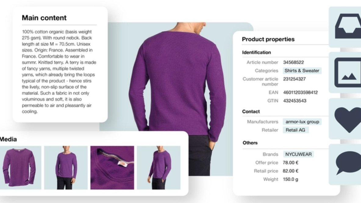 Digital shelf management product view in Censhare — content and data in a single interface