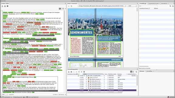 censhare 4.4: Preview of placed contents in the content editor