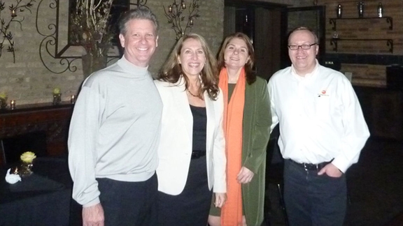 Left to right: Chip Norton, Sales Manager, IO Integration, Michele Broccardo, censhare Vice President for the Americas, Mary Yurkovic, DAM Community Builder, Rich Carroll, Sales Manager, IO Integration